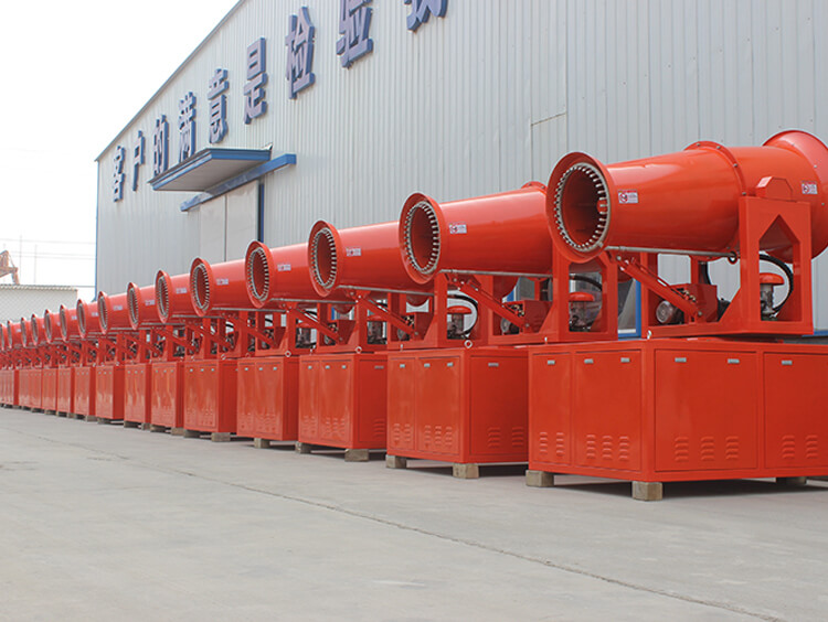西安一工地批量采購工地降塵霧炮機(jī)